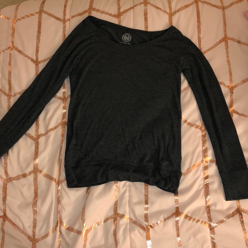 SO Dark gray long sleeve top